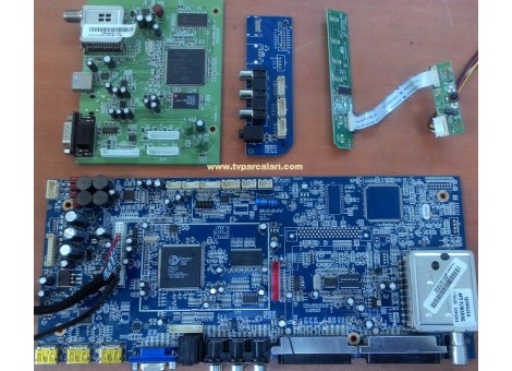 TD-101-SUNNY, Ver:1.3, STV-8001A, LC420WUN, WOON WN042LI-T2FS, LCD TV MAİN BOARD